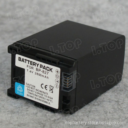 7.4V 2800mAh BP827 Battery BP-827 Battery For Canon VIXIA HF G10 / G20 / M30 /S10 Battery